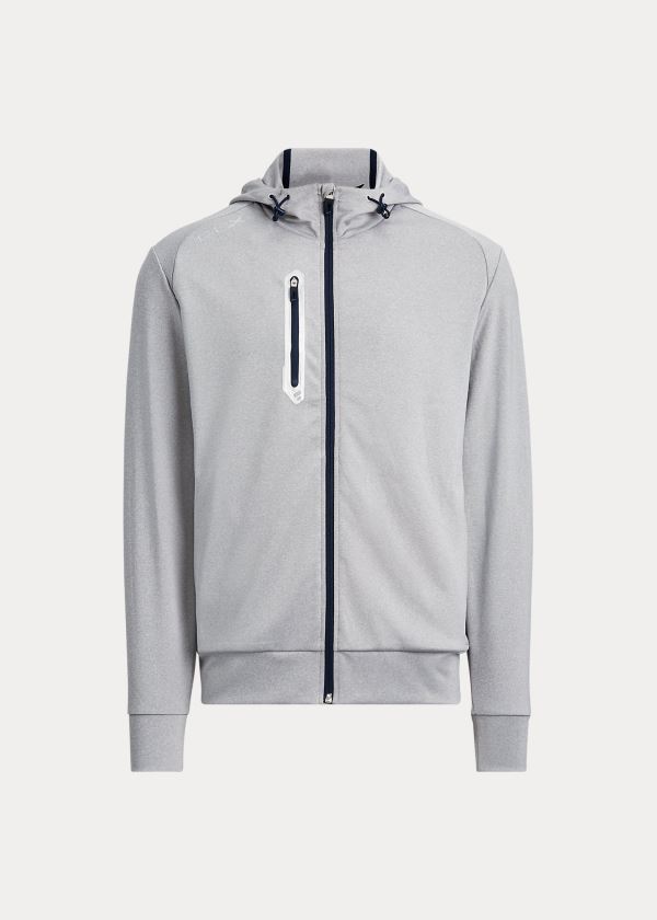 Ralph Lauren Tech Jersey Full-Zip Hættetrøje Herre Danmark (XQNUD3029)